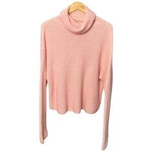& Other Stories Stockholm Atelier Pink Alpaca Wool Blend Turtleneck Sweater - M